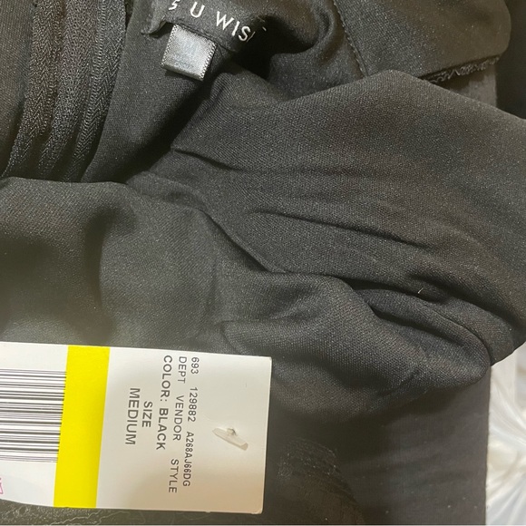 NWT As U Wish Sleeveless Lace Black Jumpsuit - Picture 2 of 4